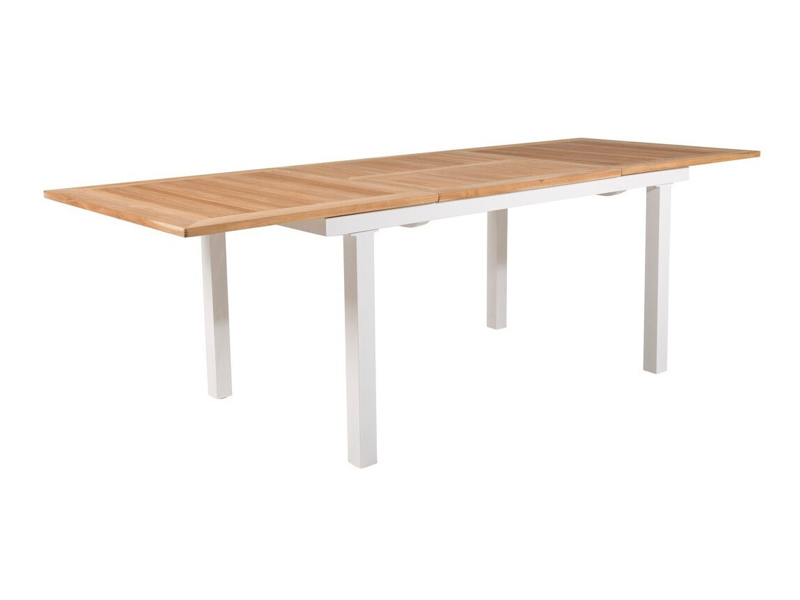 Tavolo esterno Dallas 809 (Teak + Bianco)