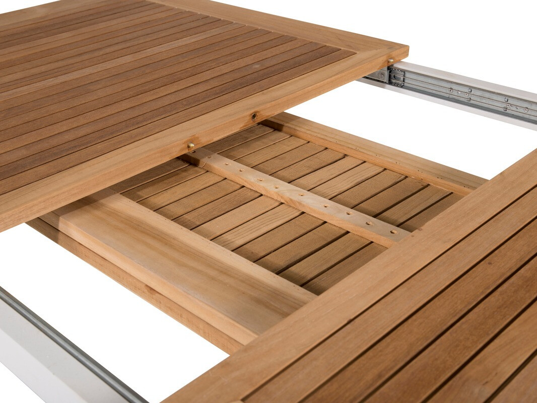 Tavolo esterno Dallas 809 (Teak + Bianco)