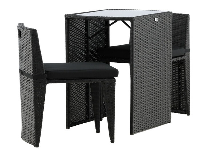 Set balcone Dallas 3458 (Nero)