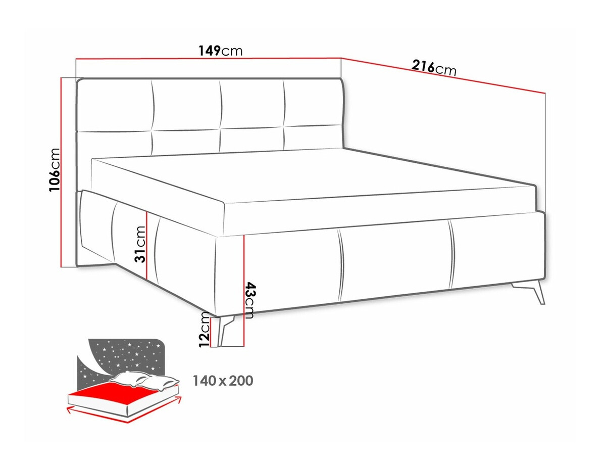 Letto ComfiDream Sorona (Fresh 11)