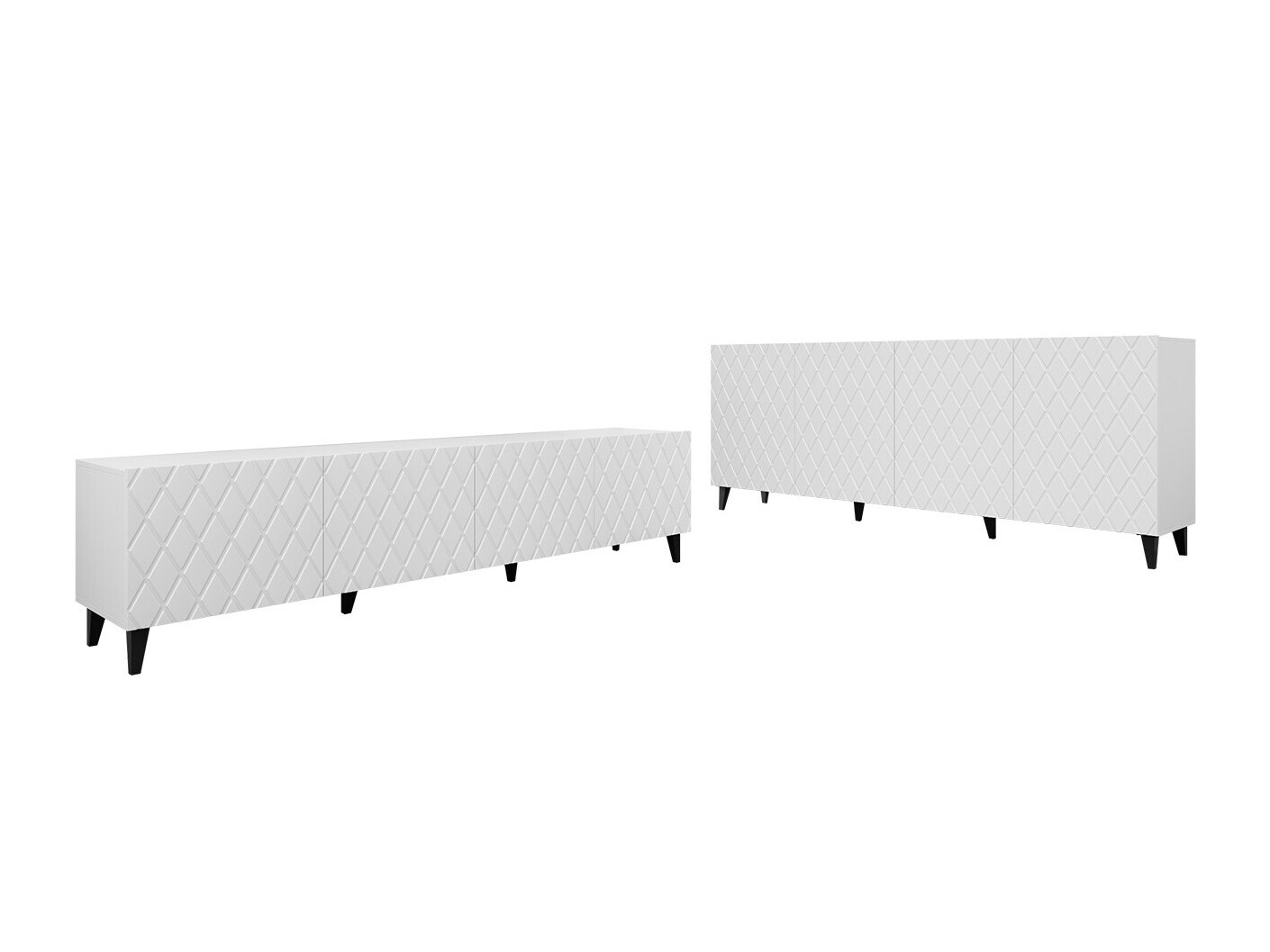 Parete attrezzata Charlotte 188 (Bianco)