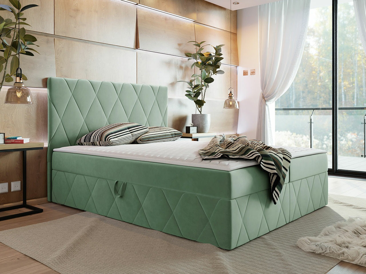 Letto continentale Comfivo Avis (Magic Velvet 2227)