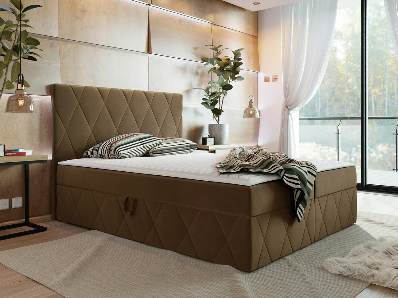 Letto continentale Comfivo Avis (Magic Velvet 2299)