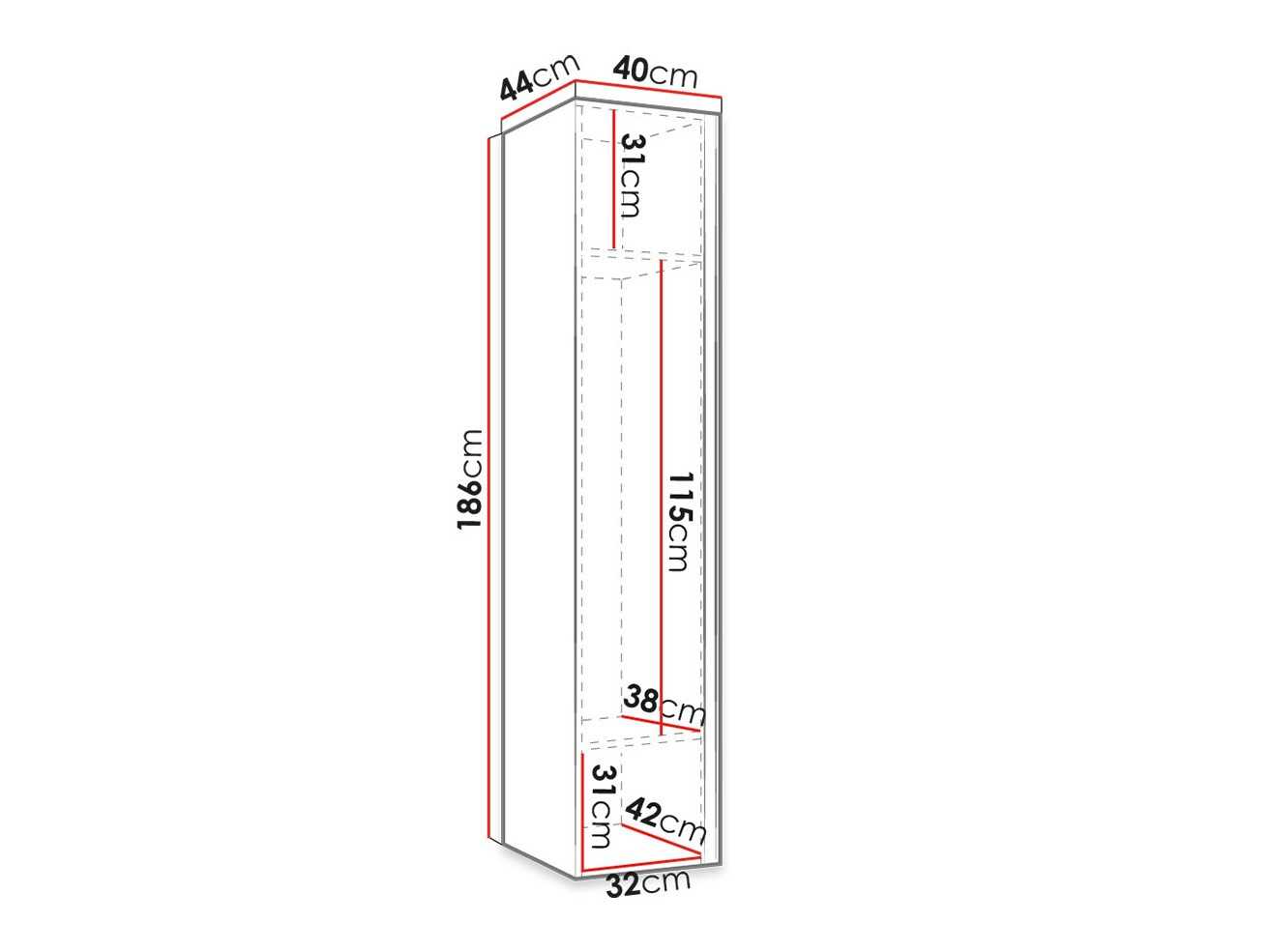 Armadio Hartford 392 (Bianco)
