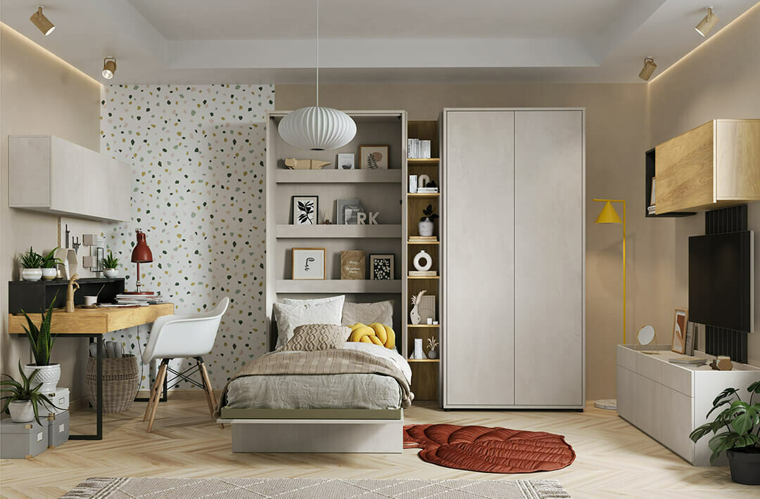 Letto a scomparsa Concept Pro Lenart Levfere 103 (90 x 200 cm)