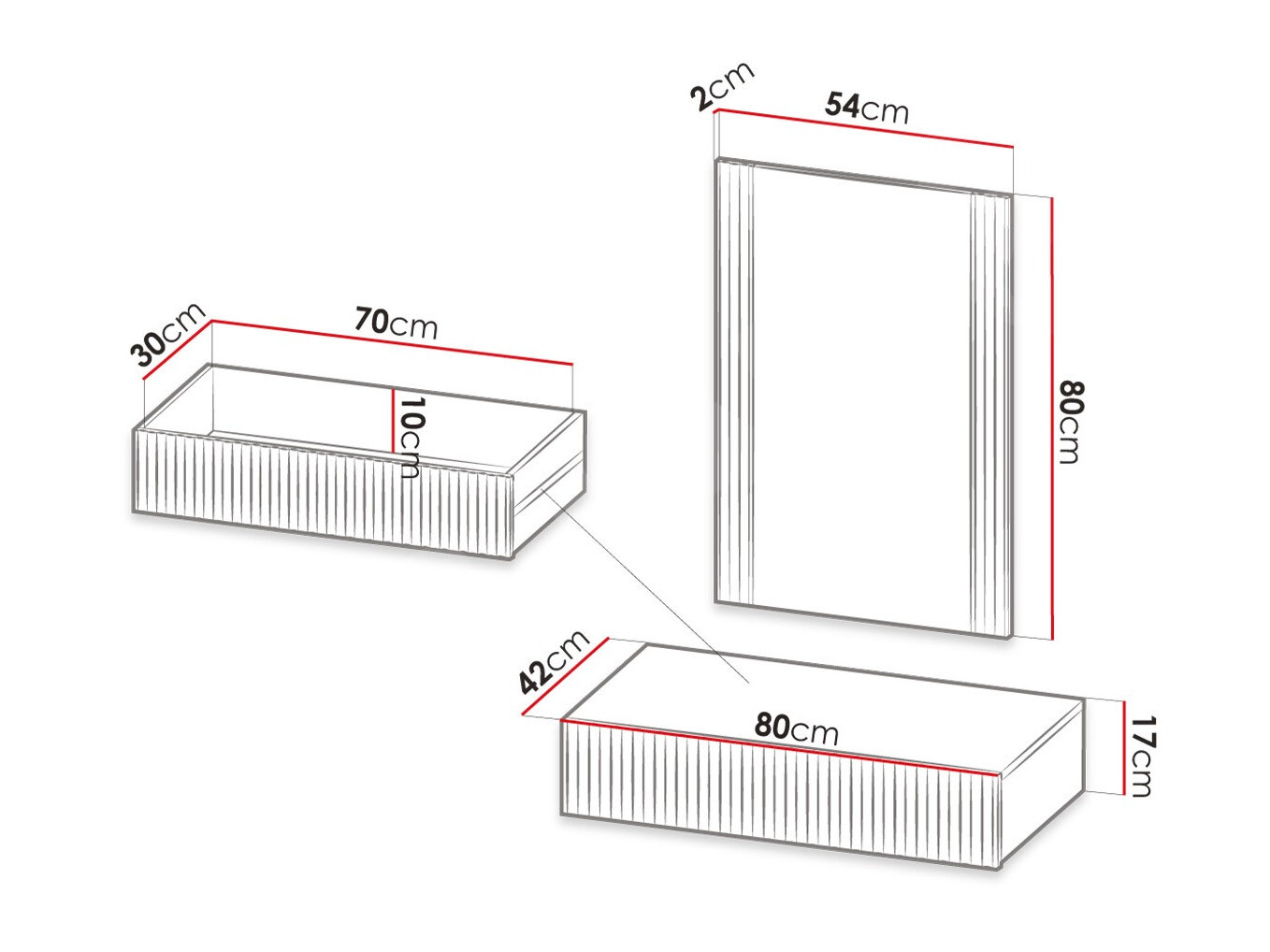 Specchiera Dicto (Bianco)