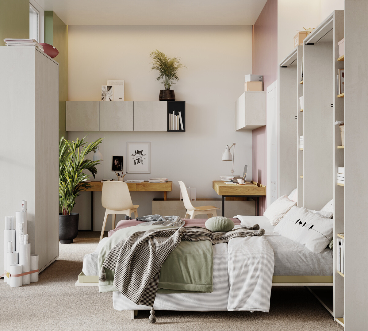 Letto a scomparsa Concept Pro Lenart Levfere 103 (90 x 200 cm)