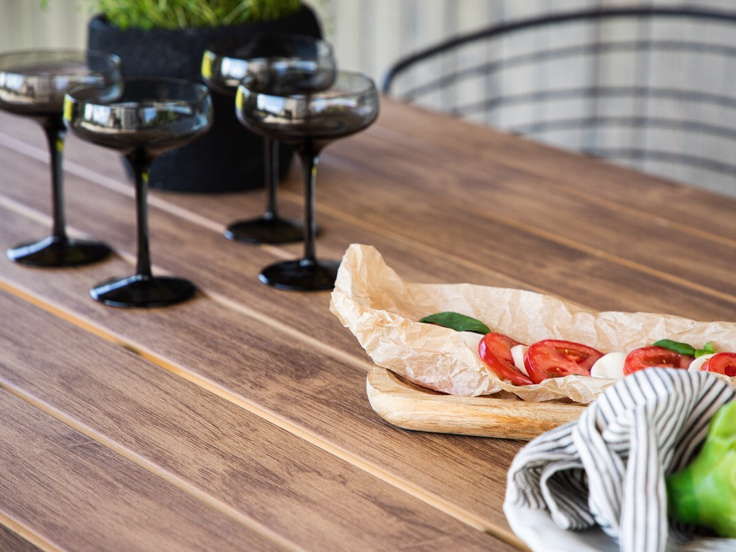 Tavolo esterno Dallas 3890 (Nero + Marrone)