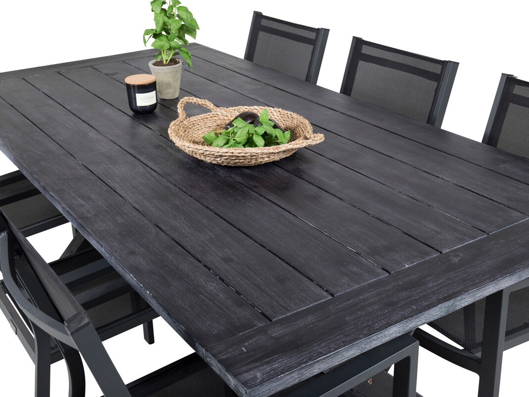 Tavolo e sedie set Dallas 3641 (Nero)