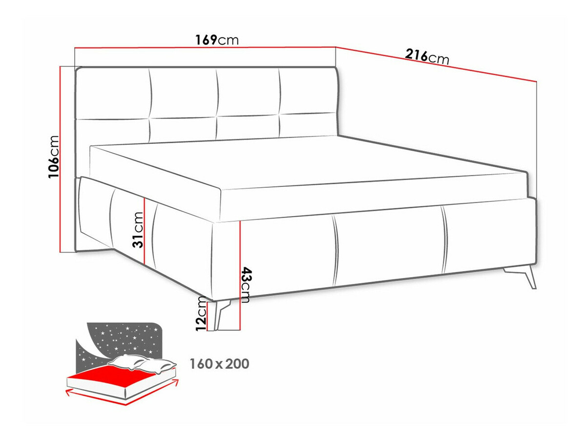 Letto ComfiDream Sorona (Fresh 13)
