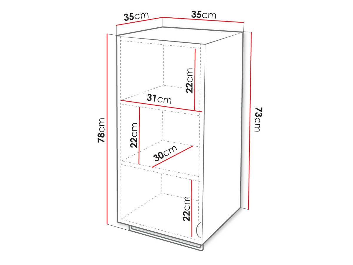 Mobiletto del bagno Matrix (Grigio)