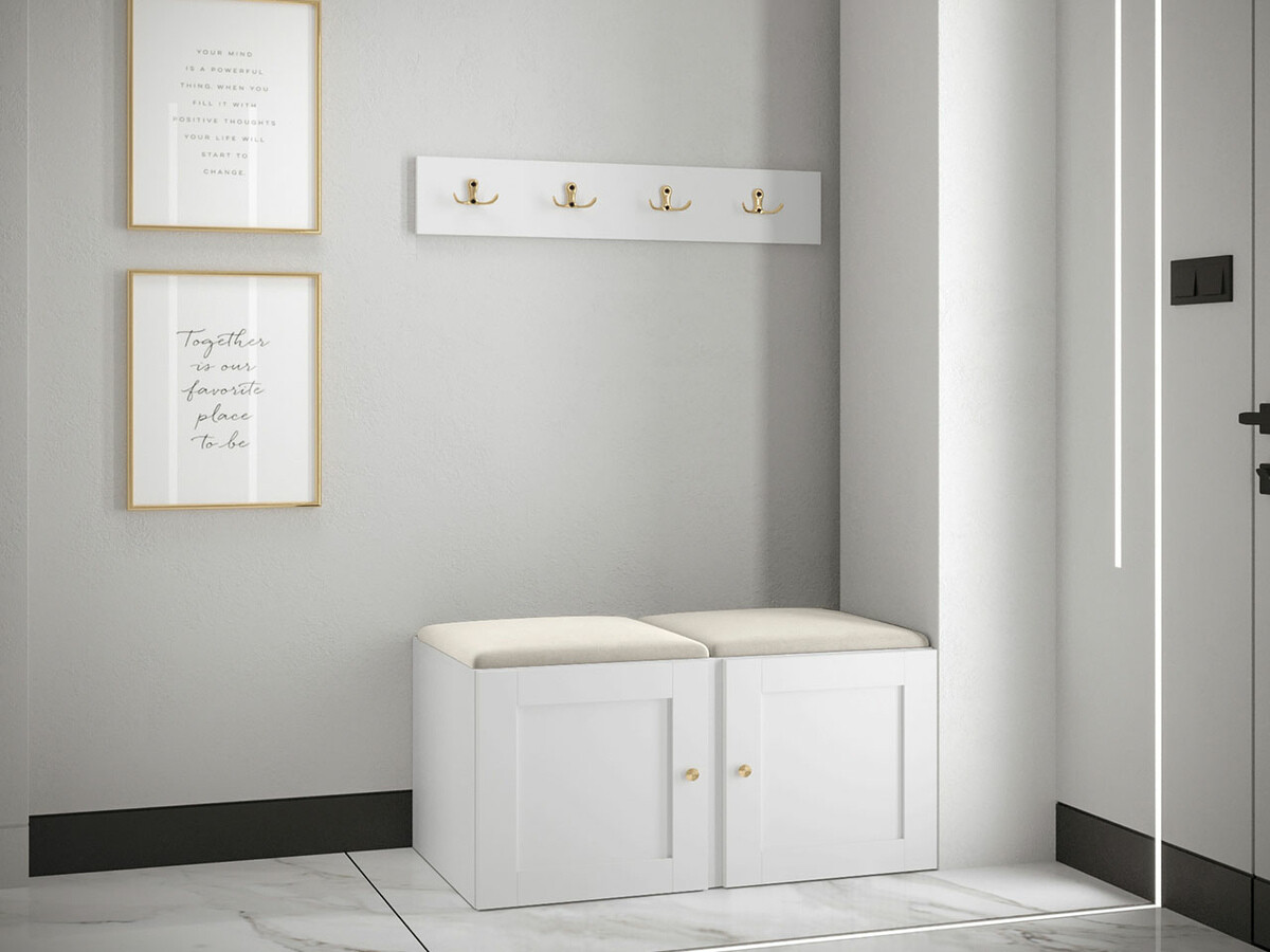 Set arredo da corridoio Hartford 376 (Bianco)