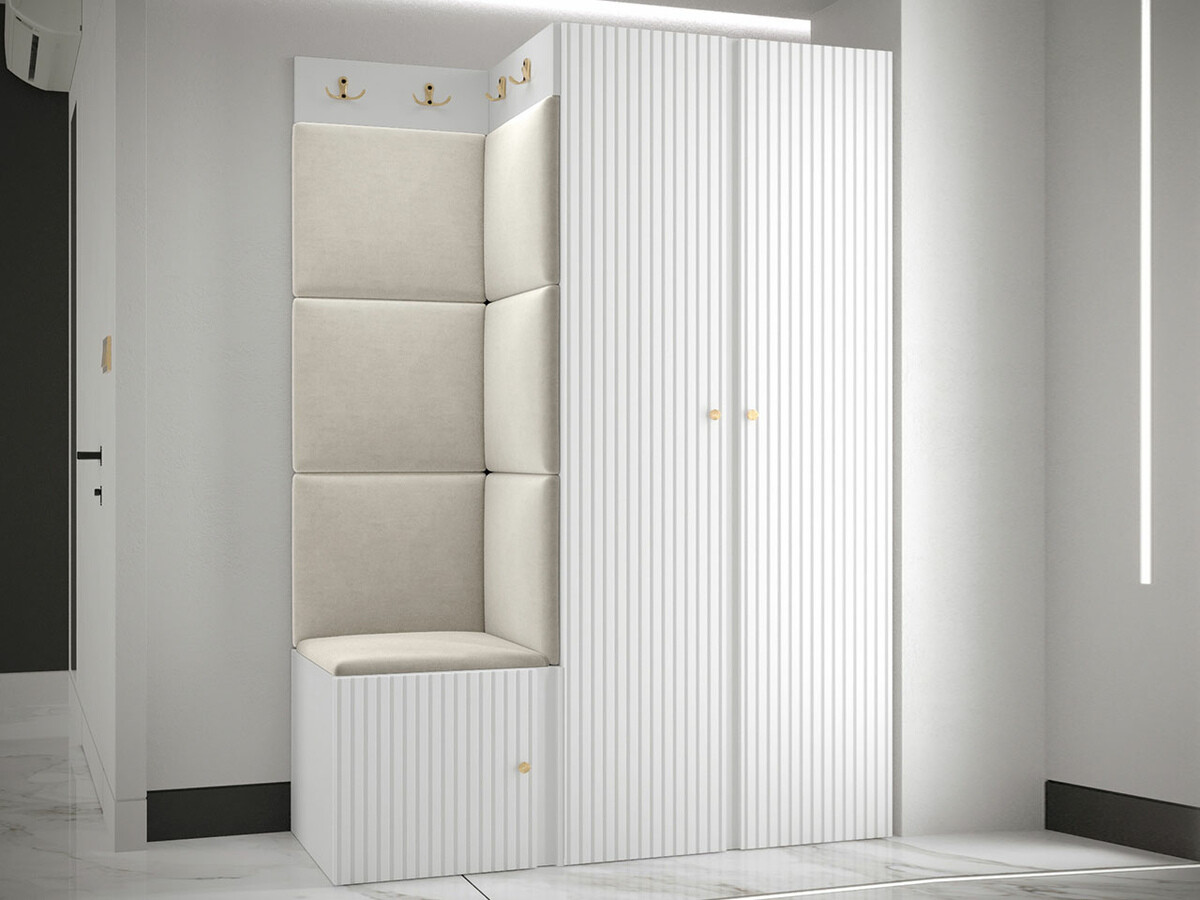 Set arredo da corridoio Hartford 387 (Bianco)