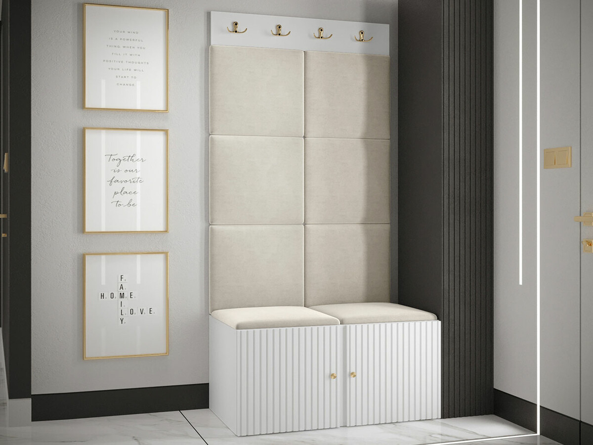 Set arredo da corridoio Hartford 383 (Bianco)