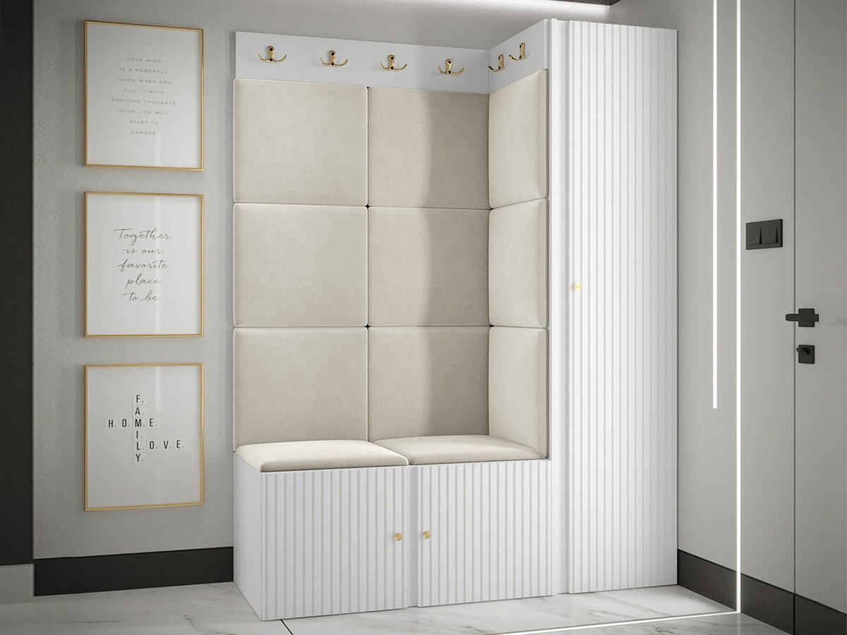 Set arredo da corridoio Hartford 385 (Bianco)