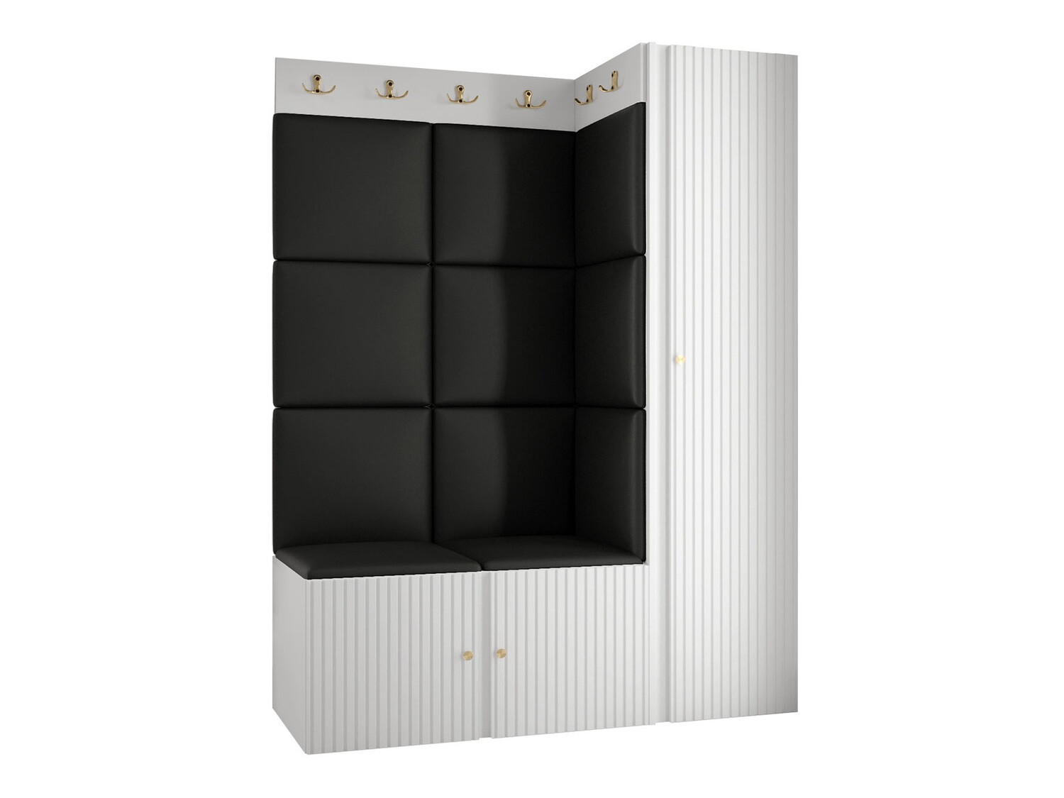 Set arredo da corridoio Hartford 385 (Eco pelle Soft 011)