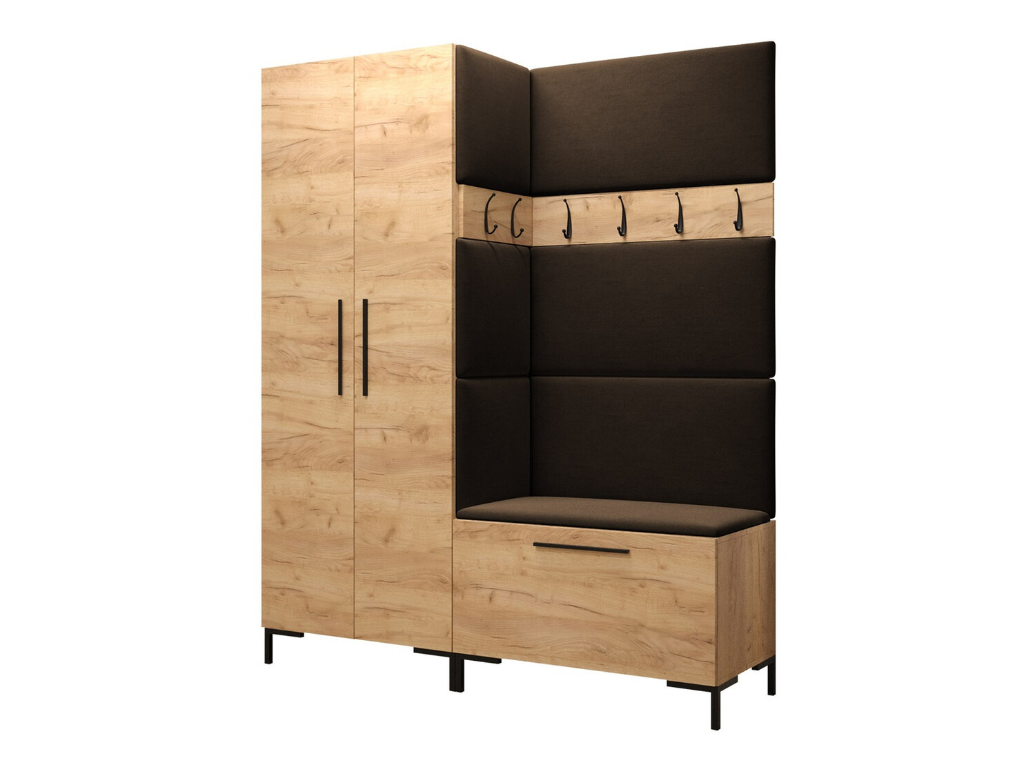 Set arredo da corridoio Nomal I (Craft quercia)