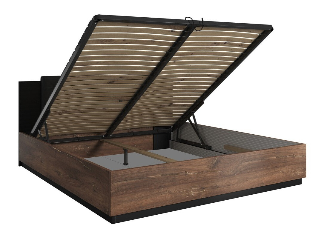 Letto Felelie 104 (Rovere Flagstaff scuro + Rame)