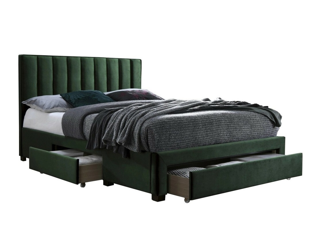 Letto Houston 869 (Verde scuro)