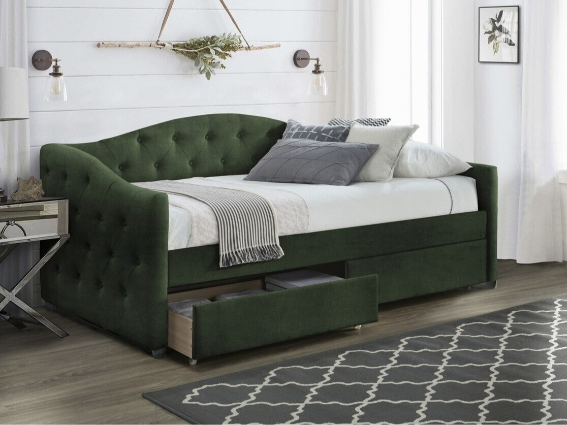 Letto Houston Mane (Verde scuro)