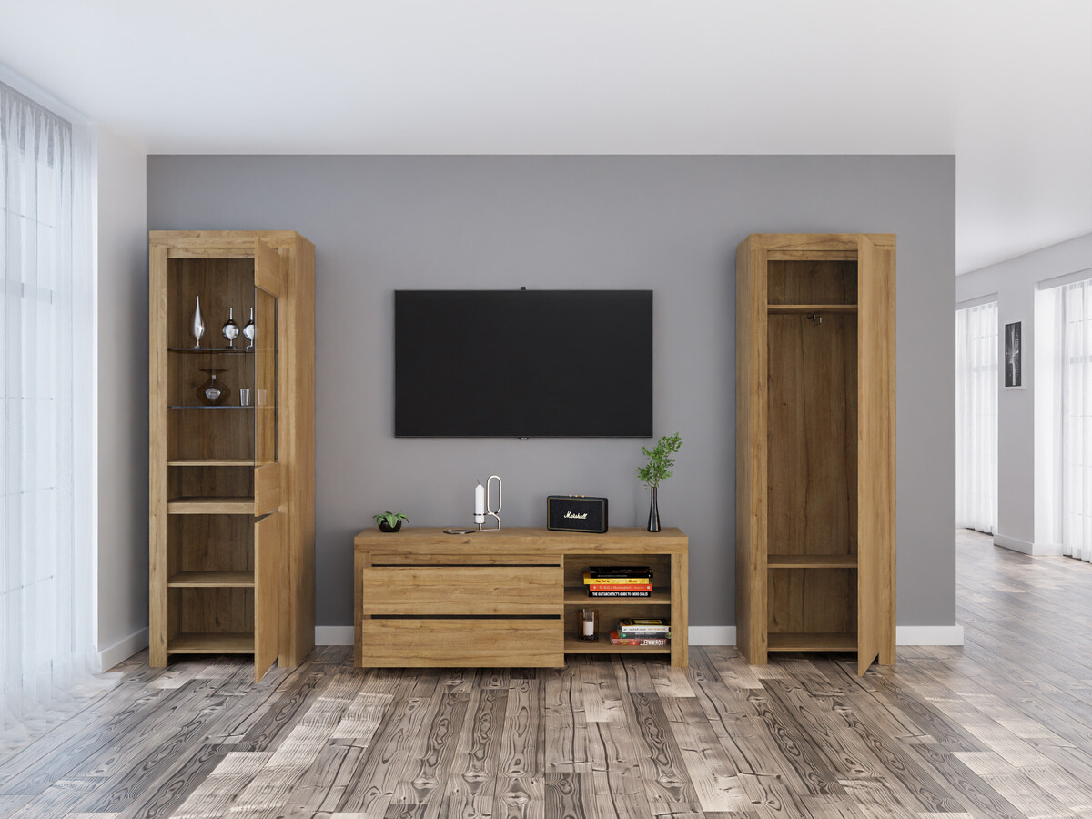 Parete attrezzata Sonsoru 148 (Quercia)