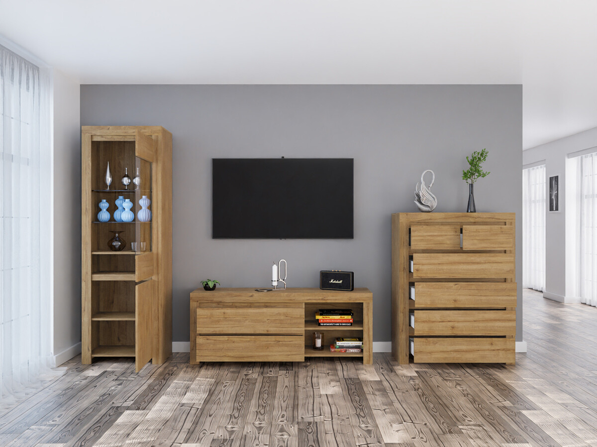 Parete attrezzata Sonsoru 149 (Quercia)