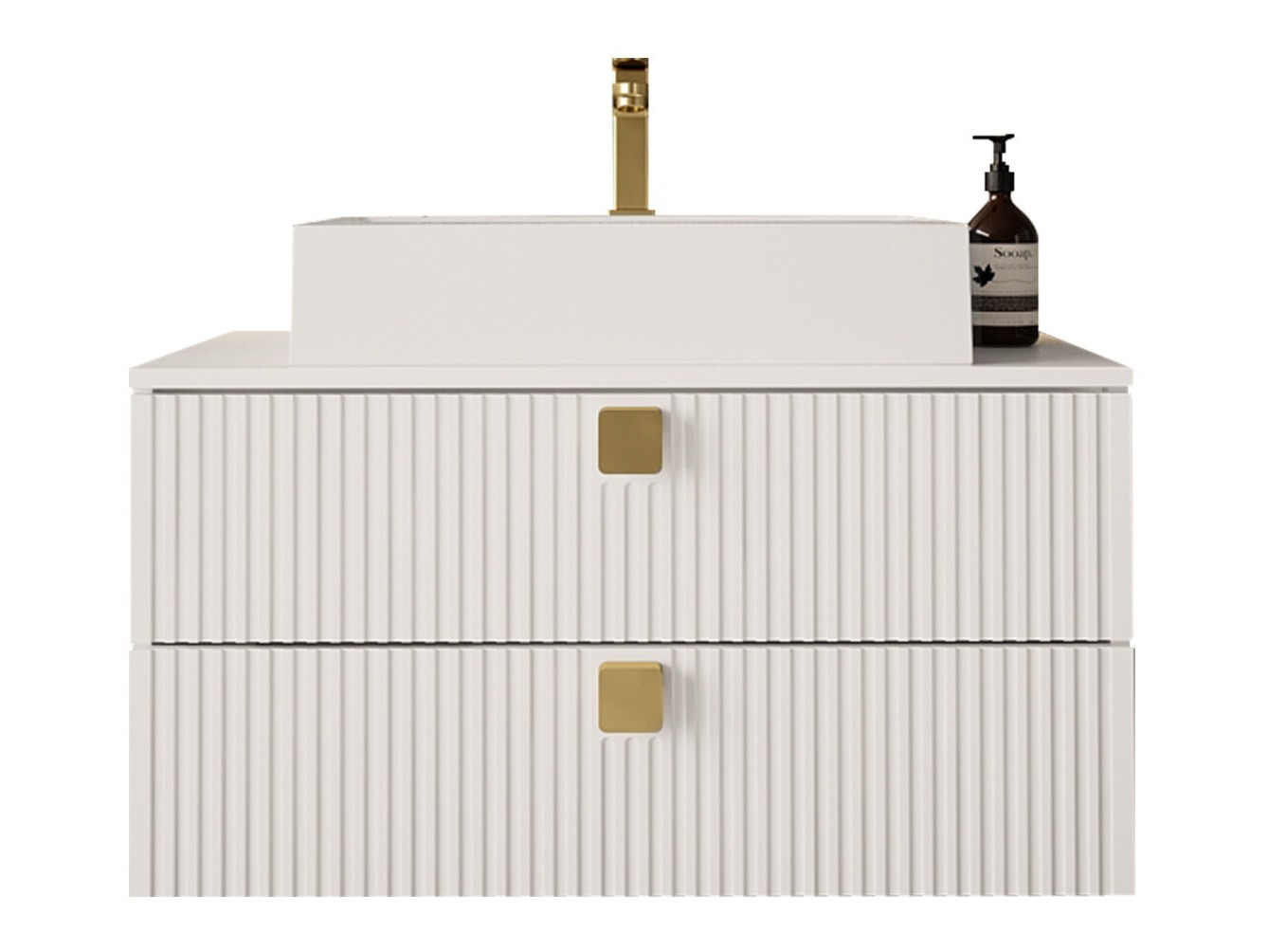 Comodino da bagno per lavandino Panium (Bianco)