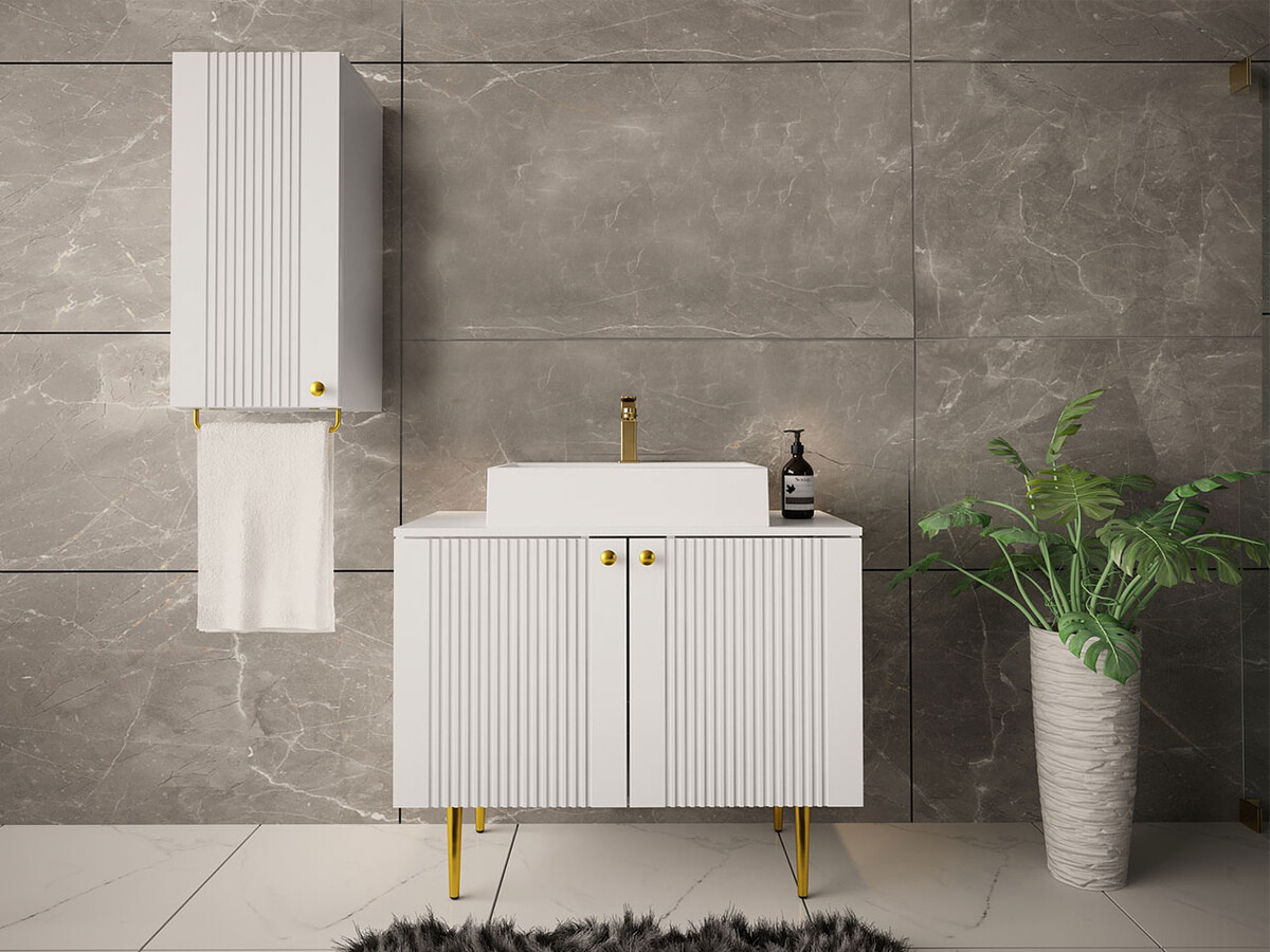 Mobiletto del bagno Merced P102 (Bianco)