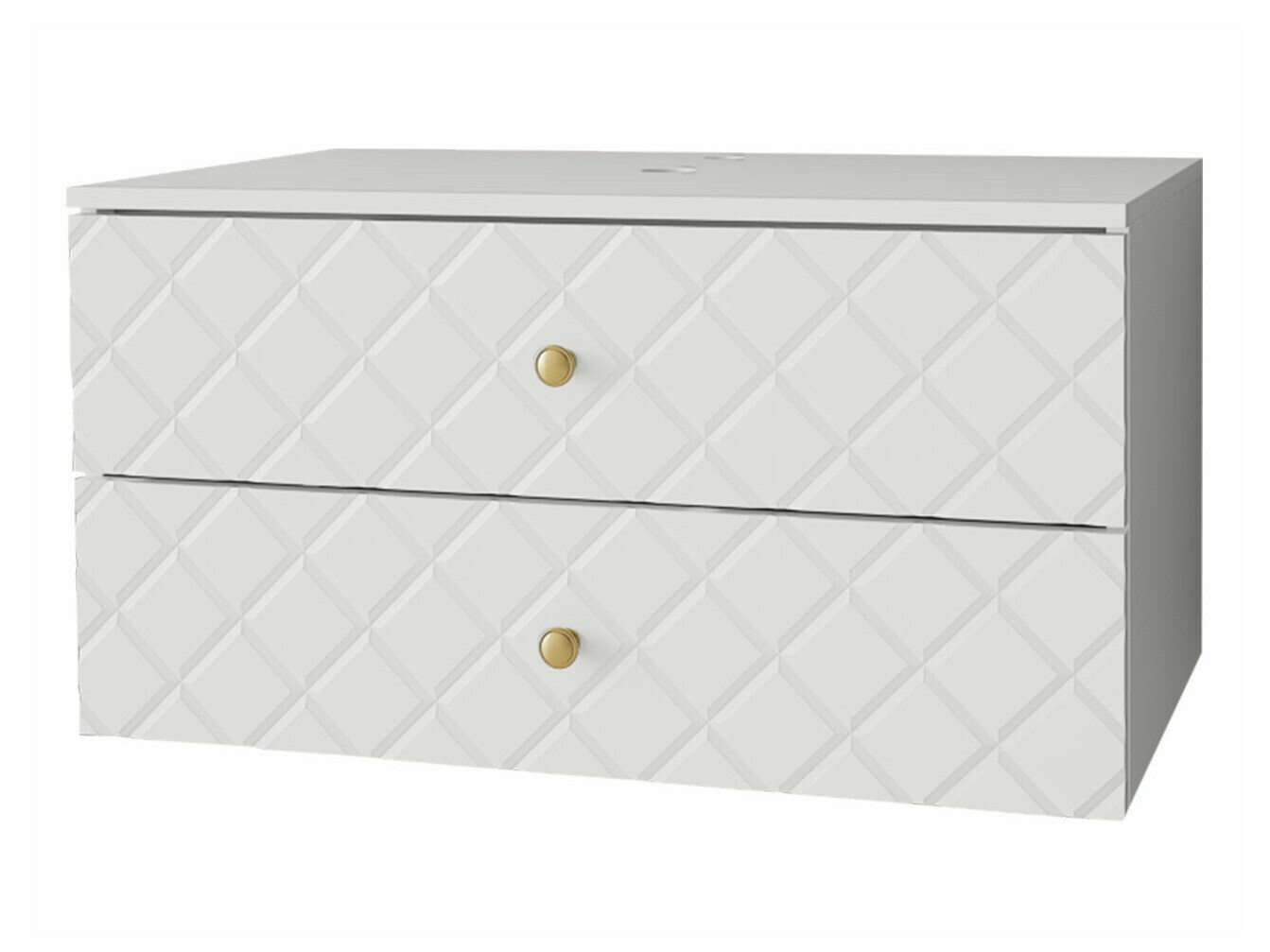 Comodino da bagno per lavandino Mircalu 100 (Bianco)