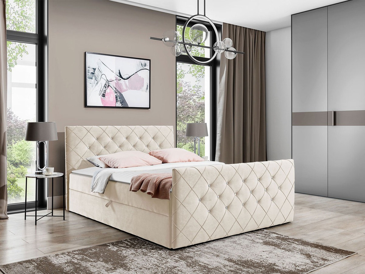 Letto continentale Carmen (Amor Velvet 4304)