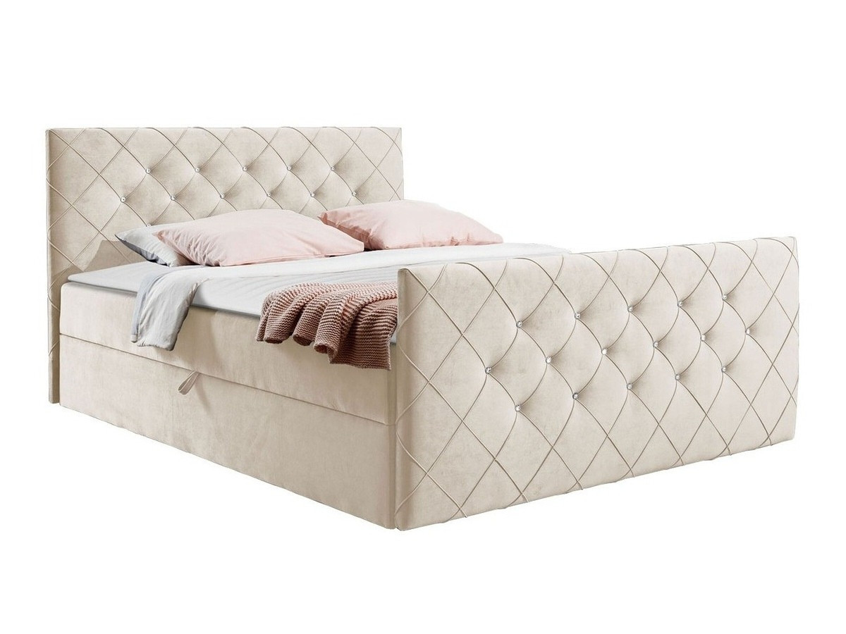 Letto continentale Carmen (Amor Velvet 4304)