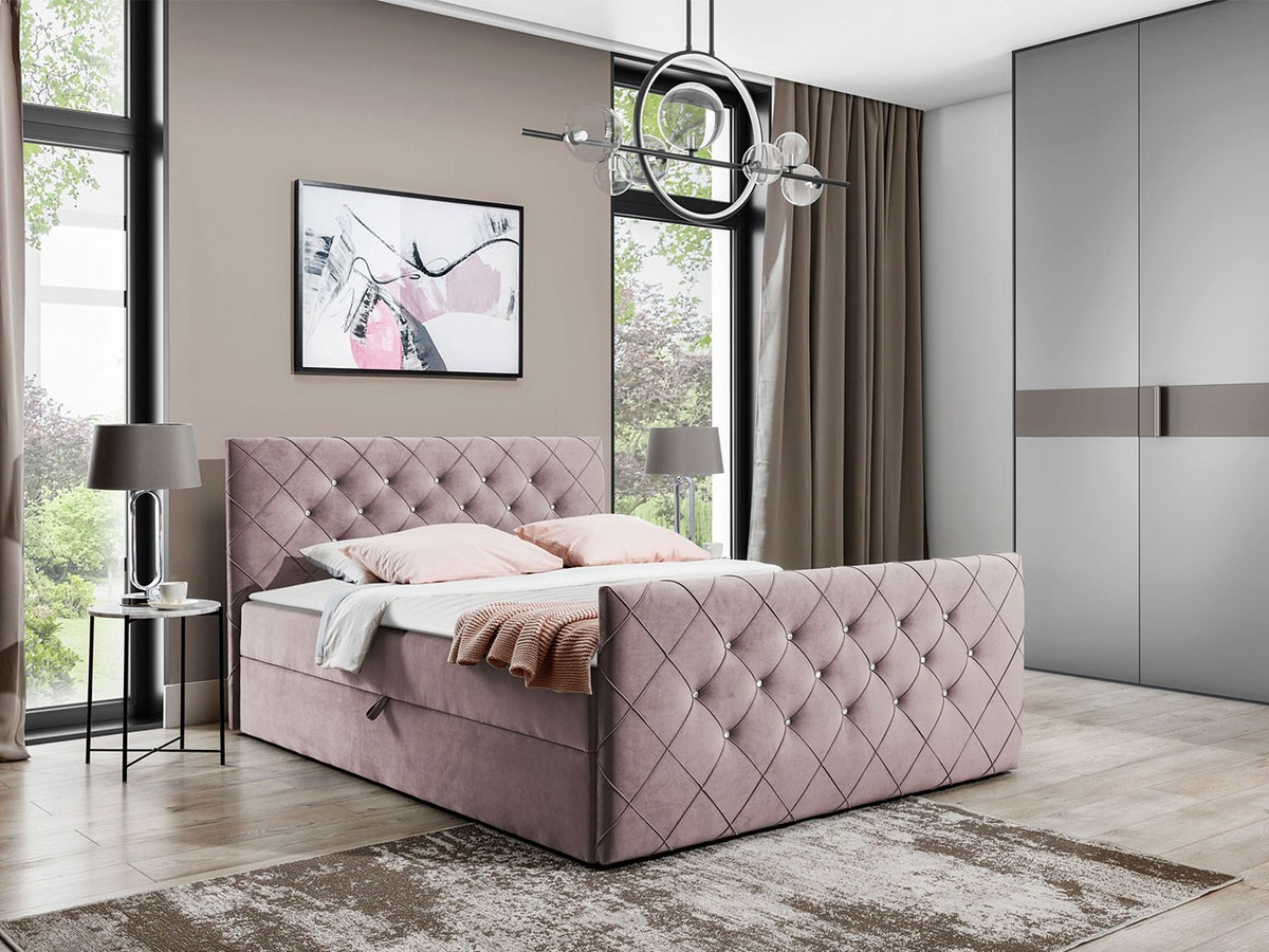 Letto continentale Carmen (Amor Velvet 4308)
