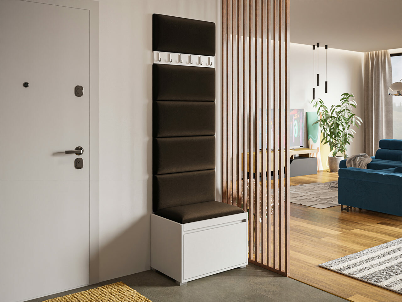 Set arredo da corridoio Comfivo Pinus V (Bianco + Manila 04)