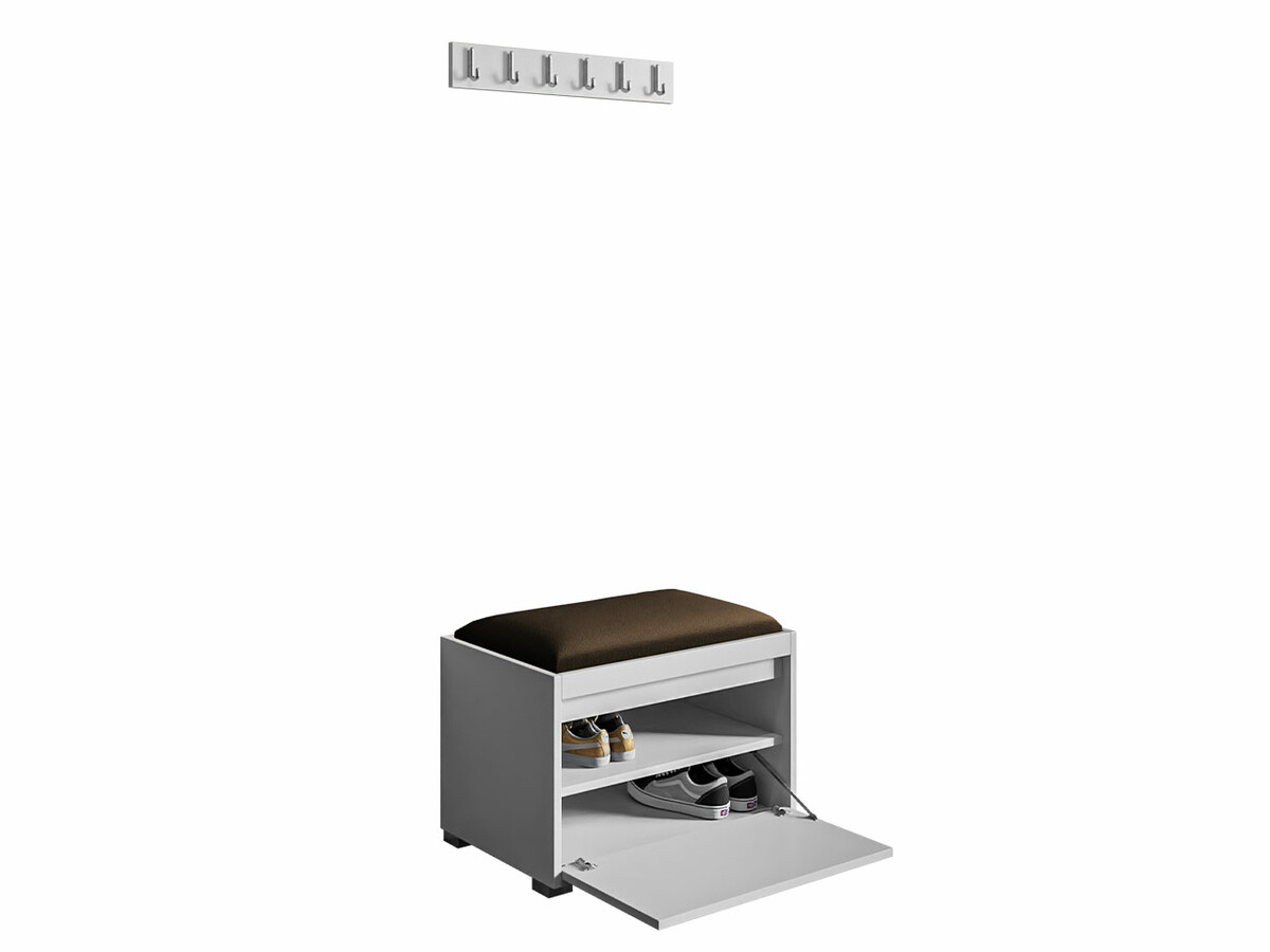 Set arredo da corridoio Comfivo Pinus VIII (Bianco + Manila 04)