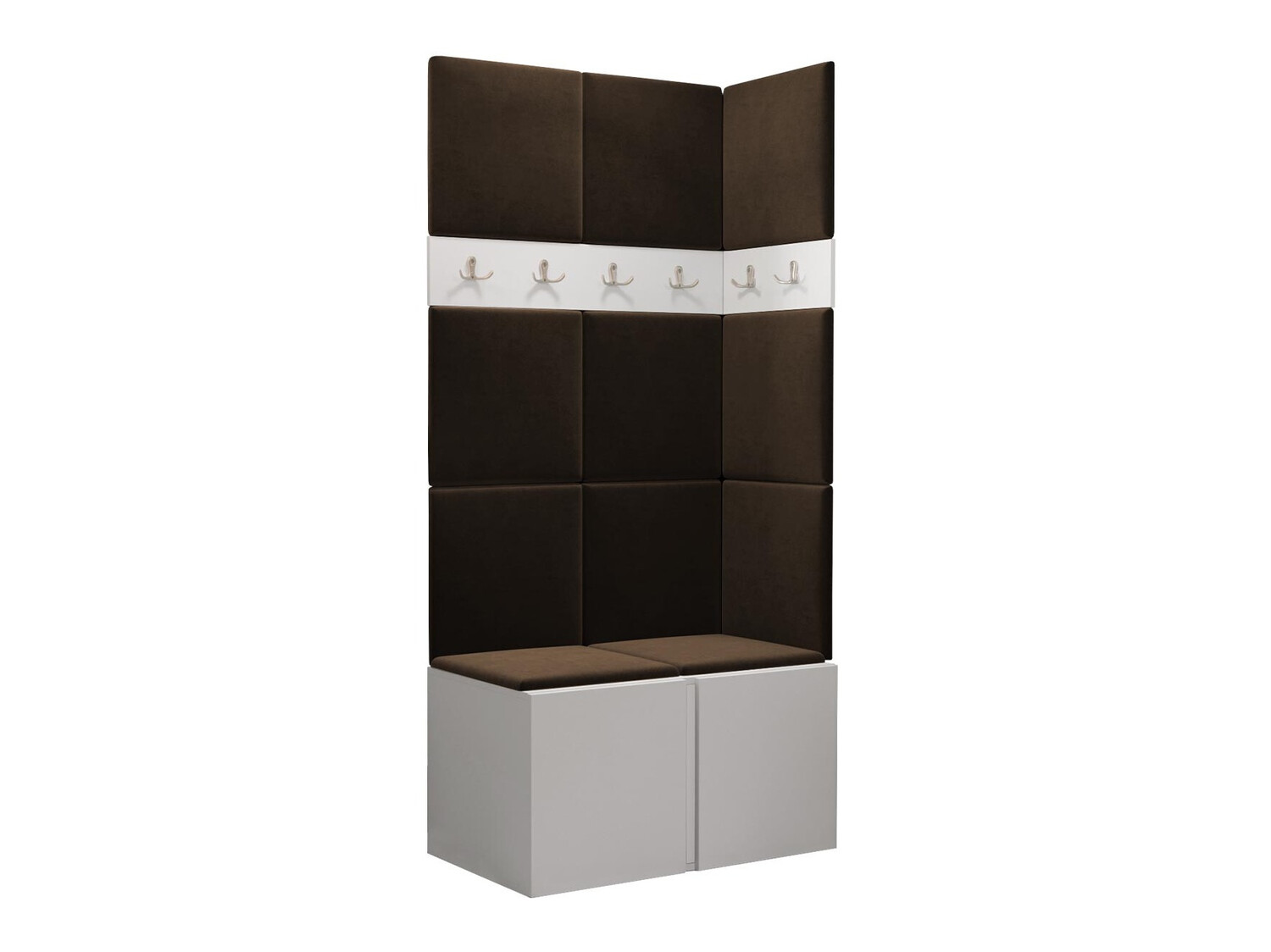 Set arredo da corridoio Pinis I (Bianco)