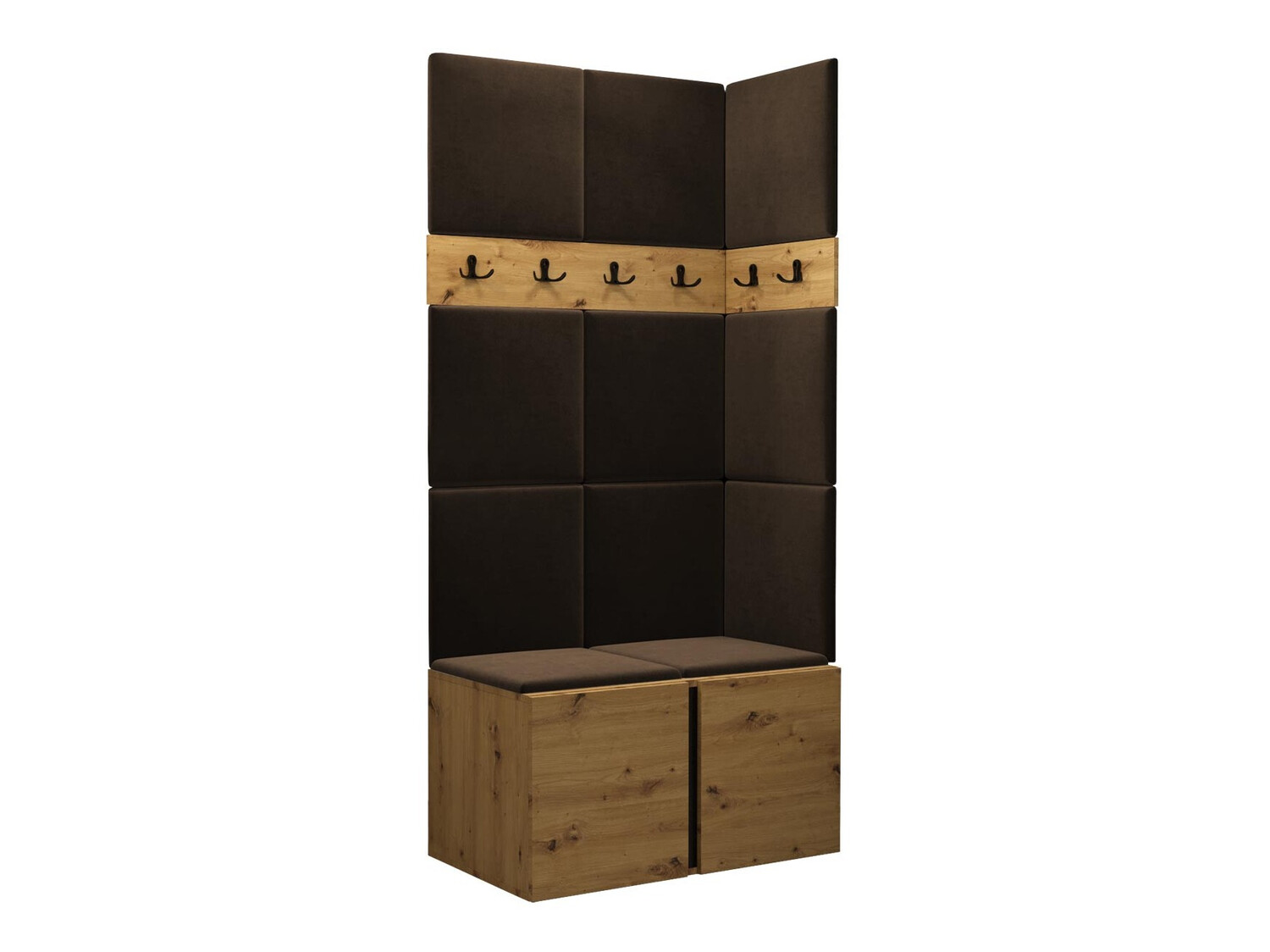 Set arredo da corridoio Pinis I (Rovere Artisan)