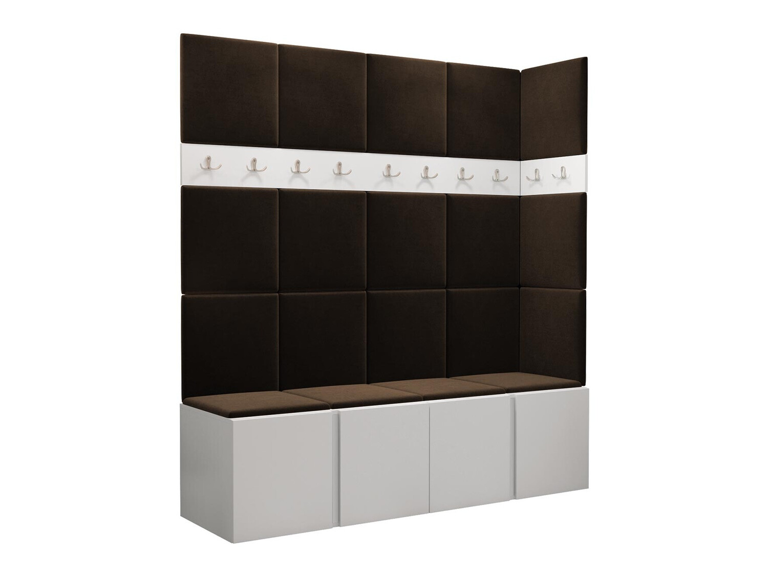 Set arredo da corridoio Pinis II (Bianco)