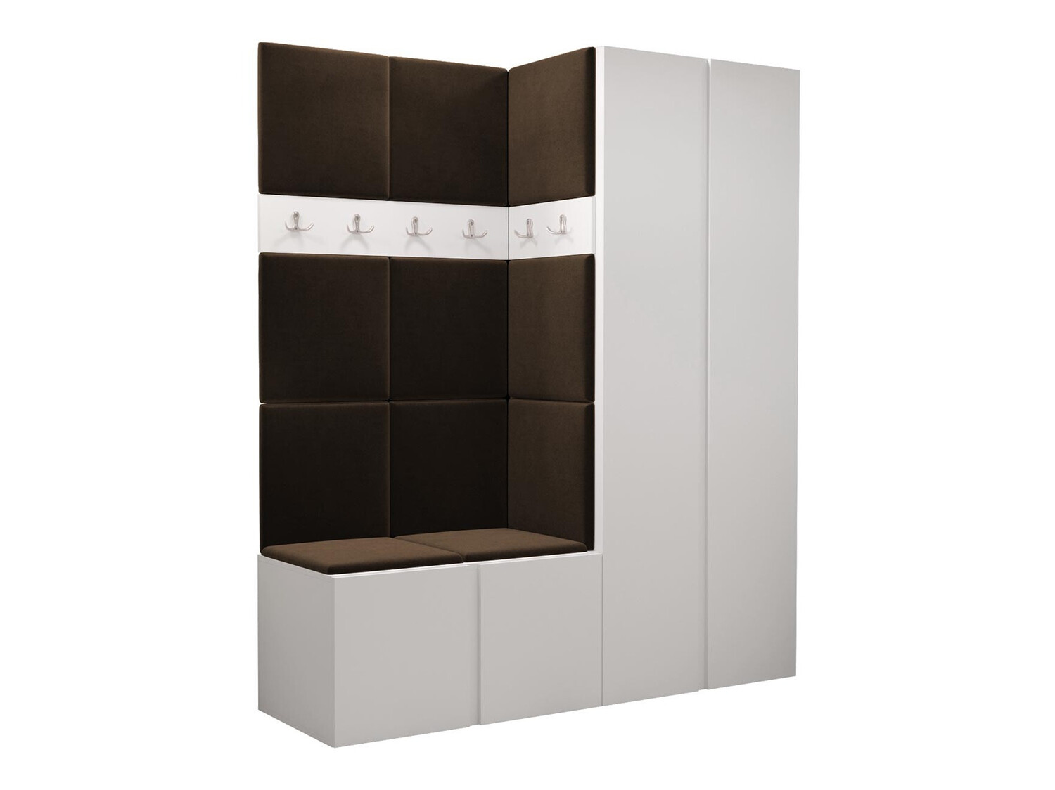 Set arredo da corridoio Pinis III (Bianco)
