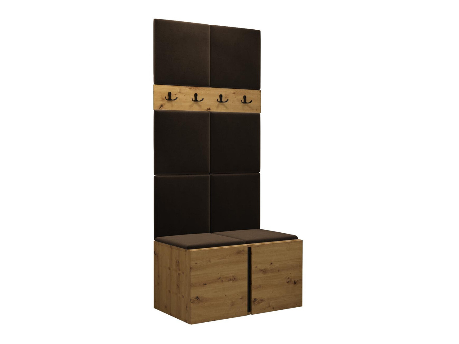Set arredo da corridoio Pinis IV (Rovere Artisan)