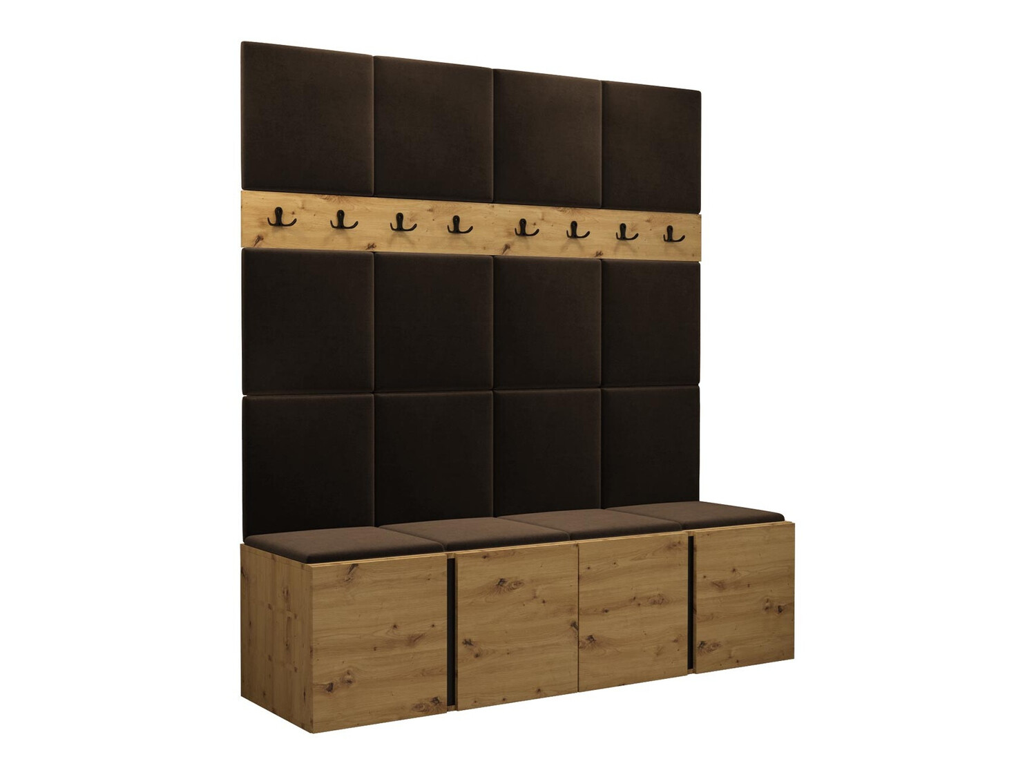 Set arredo da corridoio Pinis V (Rovere Artisan)