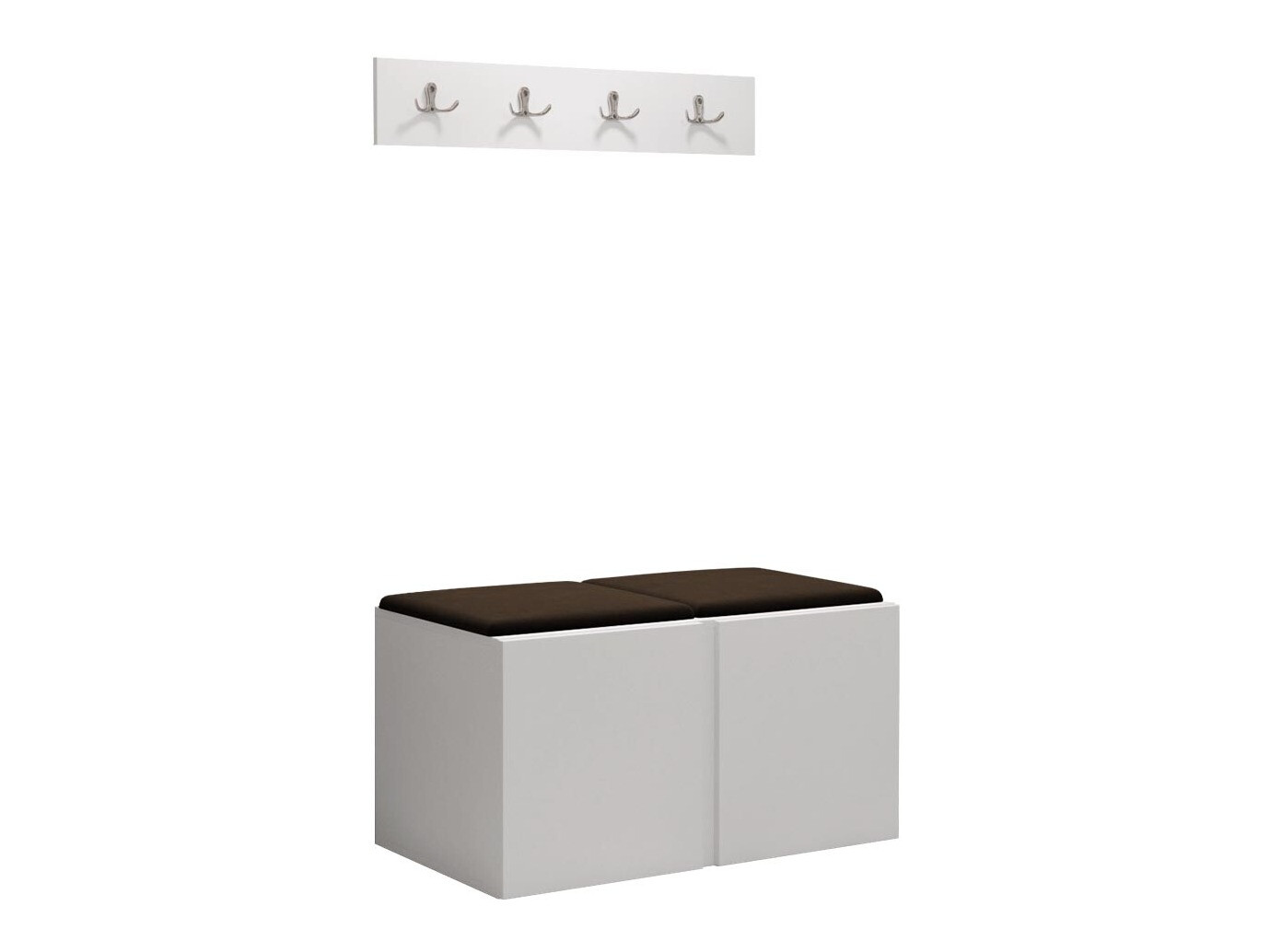 Set arredo da corridoio Pinis VI (Bianco)