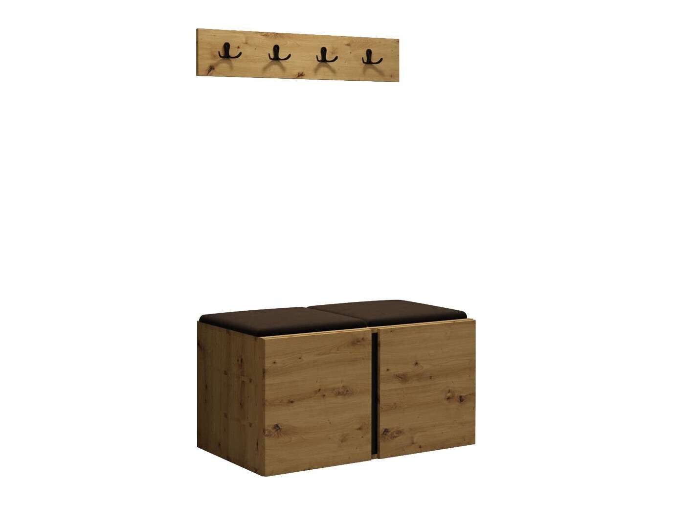 Set arredo da corridoio Pinis VI (Rovere Artisan)