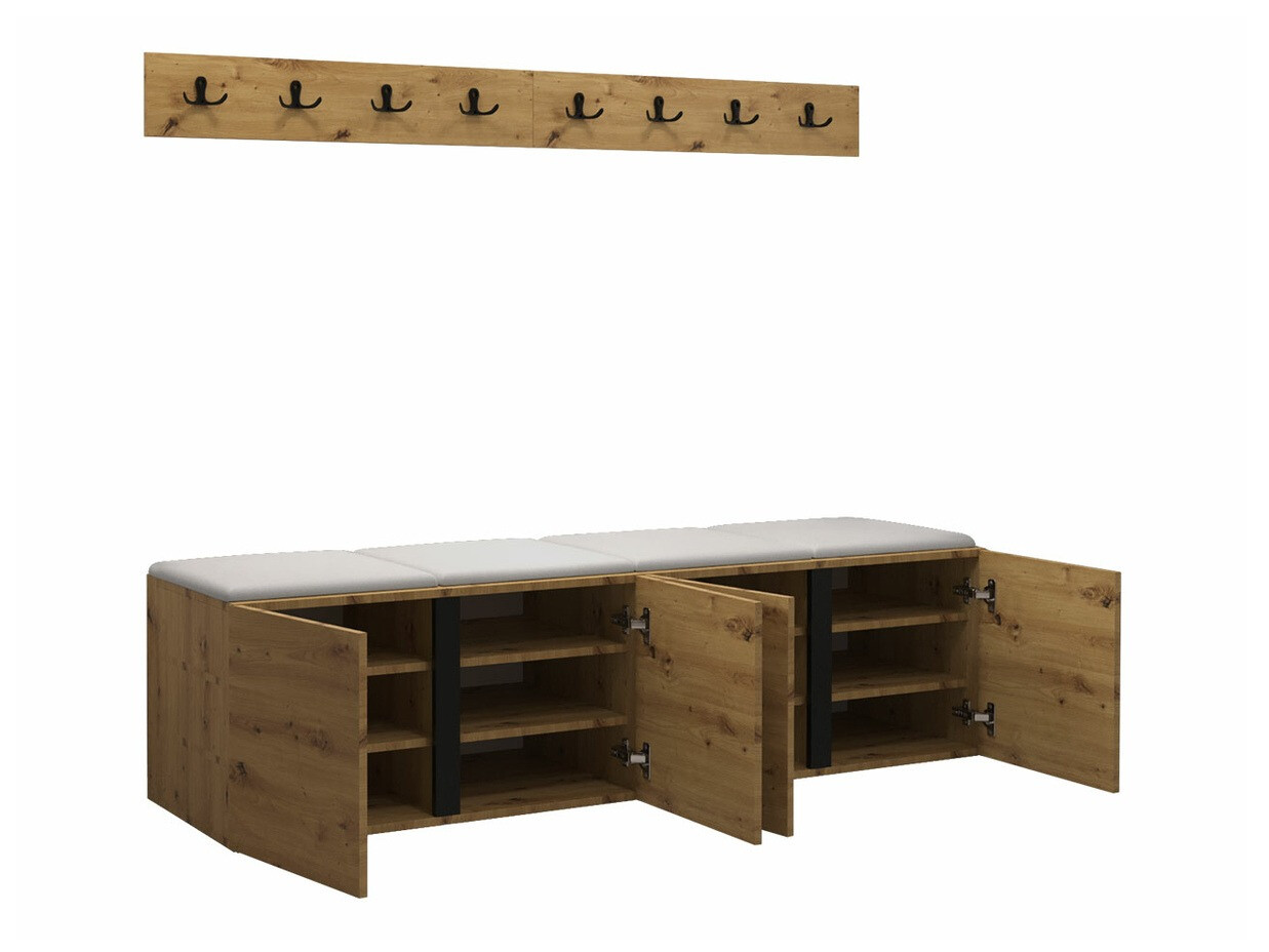 Set arredo da corridoio Pinis VII (Rovere Artisan)
