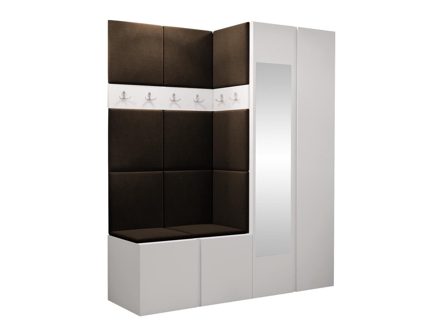 Set arredo da corridoio Pinis X (Bianco)