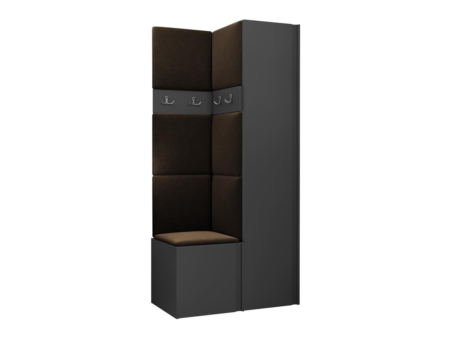 Set arredo da corridoio Pinis XXIV (Grafite)