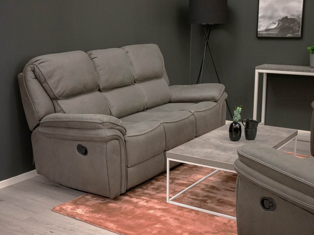 Divano reclinabile Dallas 4724 (Grigio)