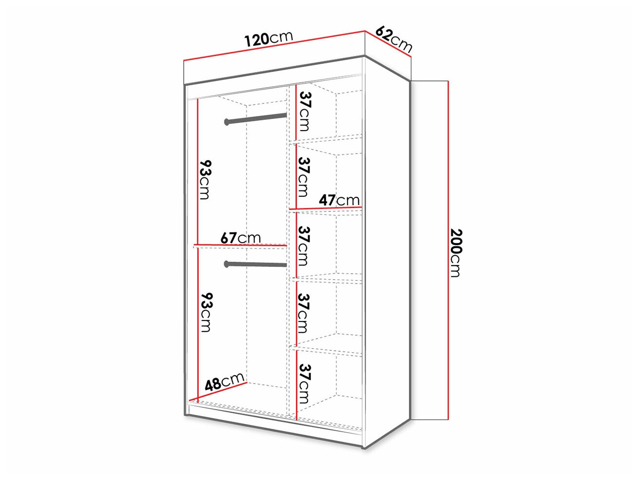 Armadio Hartford 401 (Nero)
