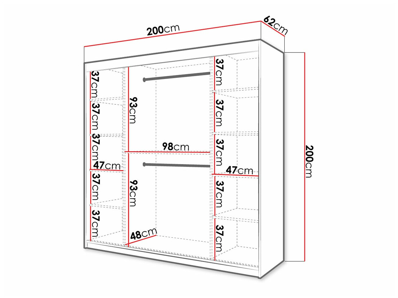 Armadio Hartford 403 (Nero)