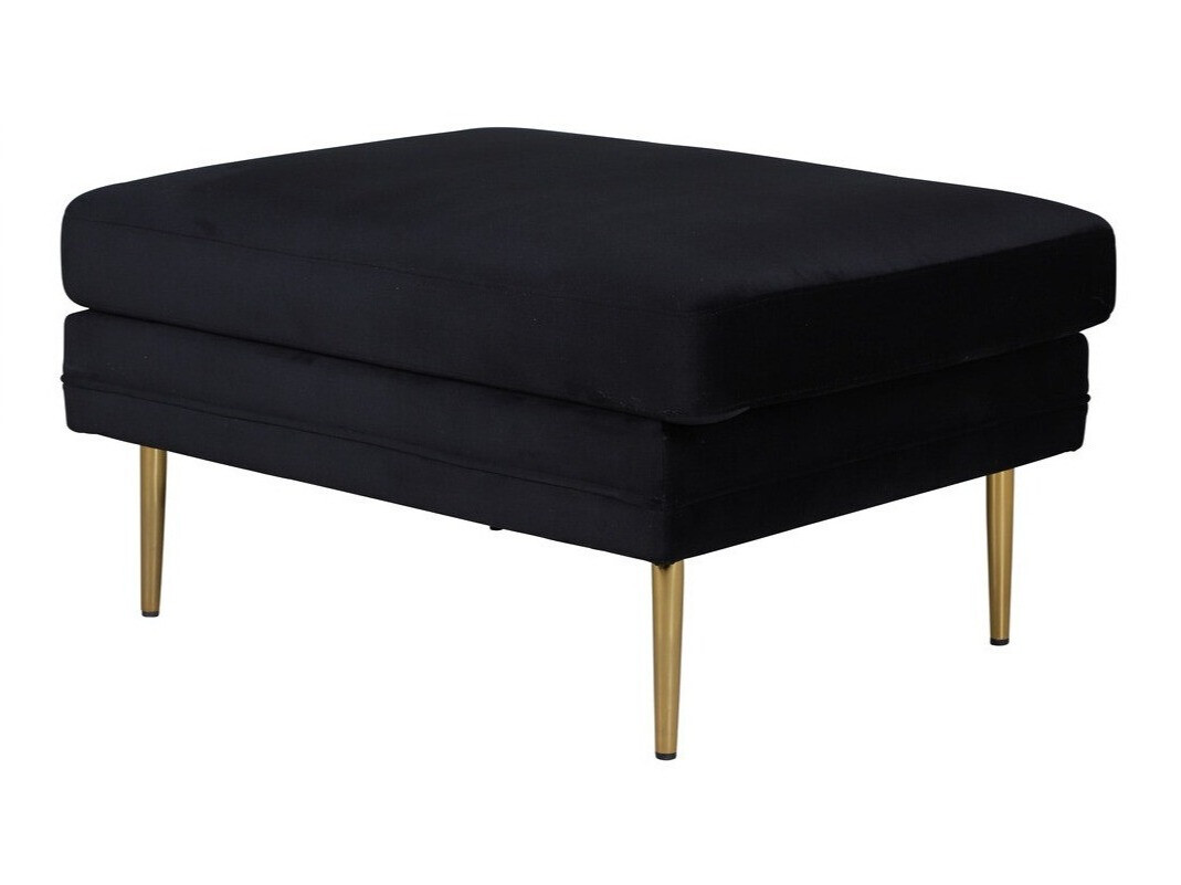 Panca imbottita Dallas 2653 (Nero + D'oro)
