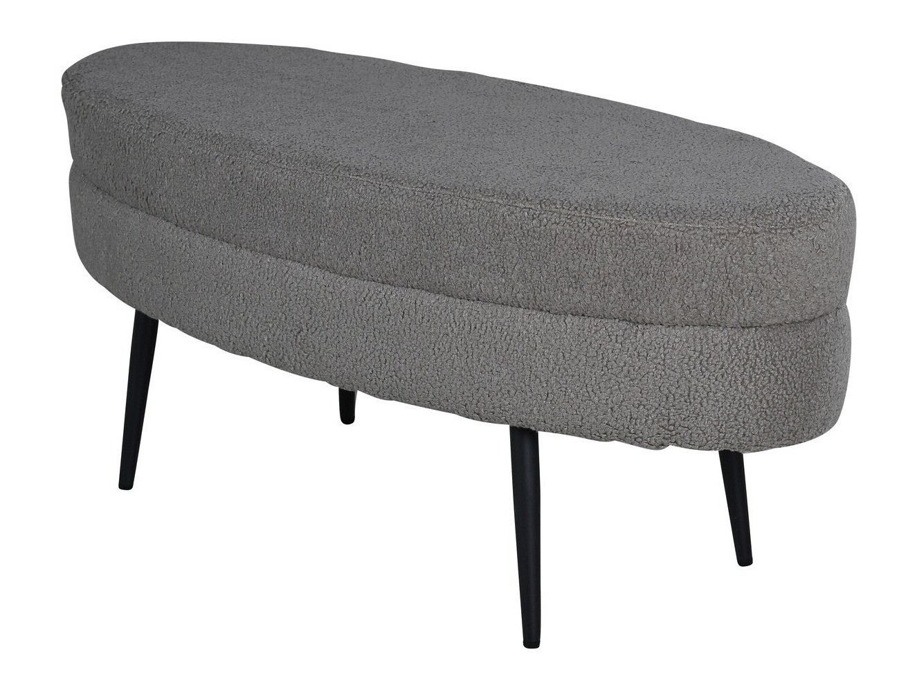 Panca imbottita Dallas 2920 (Grigio scuro + Nero)